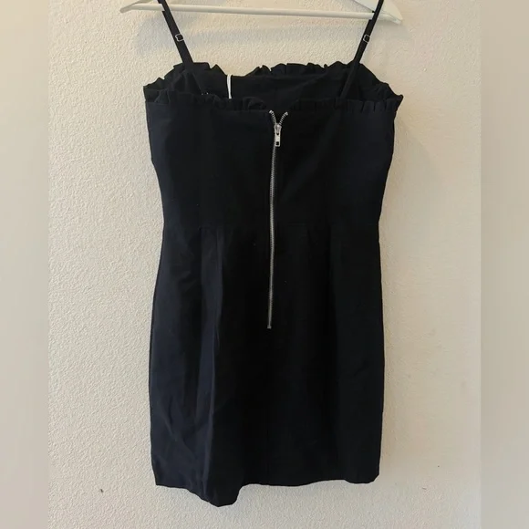 Black Ruched mini dress - Picture 3 of 3